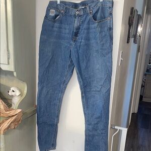 Cinch Men's Slim Straight Jeans in Medium Blue Wash